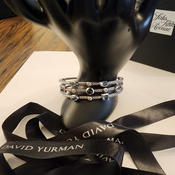 David Yurman 3 row Confetti cuff bracelet - Picture 4 of 9